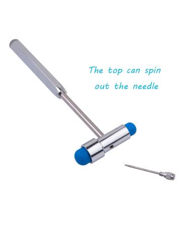 QIYUN Tromner Neurological Reflex Hammer with Needle and Brush - Neurologic Diagnosis and Testing Tool - Lightweight Blue Reflex Hammer - Buy Online on GoSupps.com