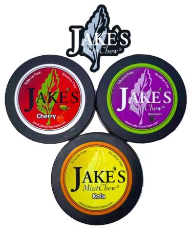 Jake's Mint Chew - Cherry BlackBerry Kola - Tobacco & Nicotine Free!