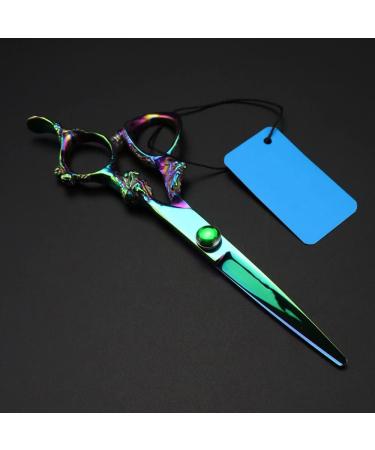 Hair Cutting Scissors 6 Inch Professional Japan 440c Steel Green Dragon Handle Hair Scissors Cutting Barber Haircut Thinning Shears Hairdresser Scissors Set - Buy Online on GoSupps.com