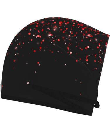 Microfiber Hair Drying Cap - Red Glitter Soft Absorbent Towel for Quick Drying Curly Long & Thick Hair - Buy Online on GoSupps.com