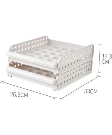Artibetter Box 30 Egg Container Shelf Brackets Refrigerator Egg Bins Egg Storage Container Fridge Bin Food Cage As Shown 33X26.5X14.3cm - Buy Online on GoSupps.com