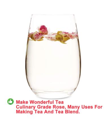 Buy Natural Herbal Pink Rose Bud Tea - 50g | Fragrant Flower Tea for Health & Beauty | International Shipping - Buy Online on GoSupps.com