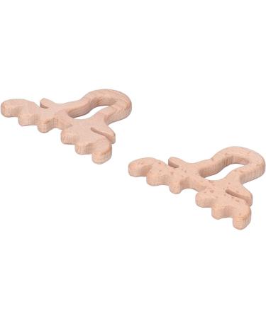 YEmirth 2Pcs Baby Wood Teether Toy Deer Horn Pendant for DIY Jewelry Accessory - Buy Online on GoSupps.com