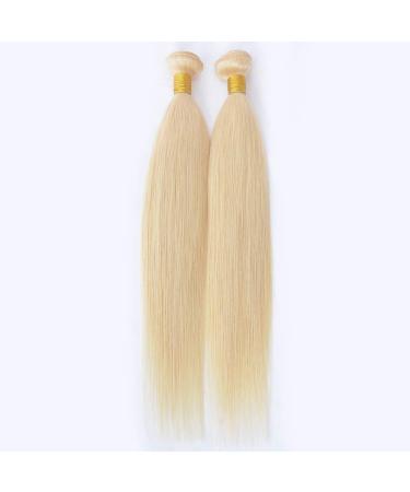 SeraphicWig Blonde Brazilian Human Hair Weft - Silky Straight 14 Bundle (100g) for Women - Color 613 - Buy Online on GoSupps.com