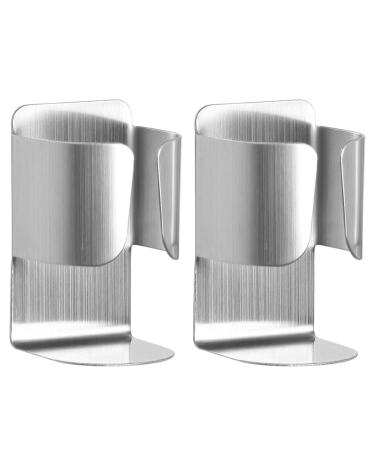 Zerodeko 2st electrical toothbrush holder container for electric toothbrush holder for toothbrush heads wall -mounted razor toothbrush racks pothole stainless steel 304 containers