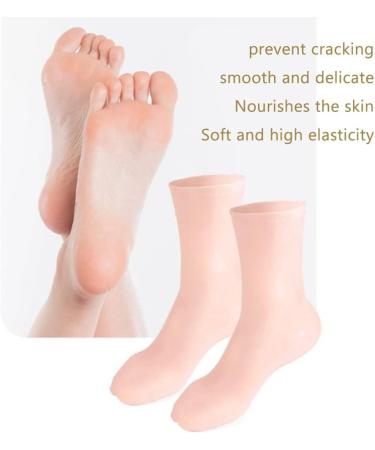 Kylewo Silicone Protective Socks - Anti-Crack Foot Care Moisturizing Gel Socks for Beauty Salon Pink (Size S 35-39) - International Shipping Available - Buy Online on GoSupps.com