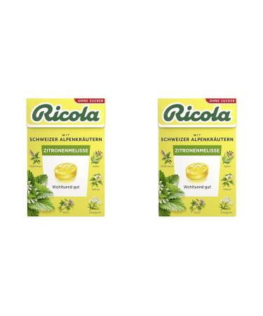 Ricola lemon balm 50g B xli Original Swiss herbal candy with 13 alpine herbs & fruity-fresh lemon sugar-free 1 x 50g (pack with 2) 50 g (2 pack) 1 Pack