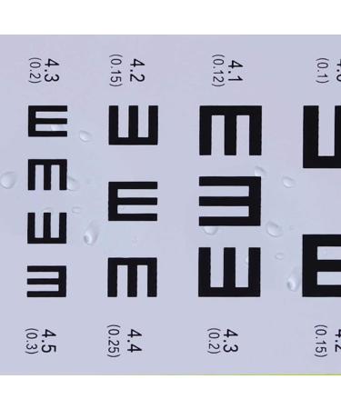 Healifty Eye Card Waterproof Vision Examination Chart - Accurate Eye Testing for All Ages | International Shipping Available - Buy Online on GoSupps.com