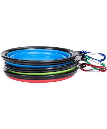 Buy Zuofeng Reisenapf Foldable Dog Water Bowl - Portable Silicone Feeding Set for Cats & Dogs | 3 Colors: Blue Green Red | International Shipping Available - Buy Online on GoSupps.com
