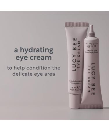 Lucy Bee Eye Cream with Vegan Retinol Alternative Suitable for Sensitive Skin Pregnancy Safe Certified Organic Vegan & Cruelty Free 0.5fl oz - Buy Online on GoSupps.com