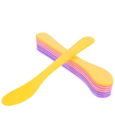 FRCOLOR 10Pcs Cosmetic Spatula Makeup Facial Mask Sticks Spoons Cosmetic Mask Mixing Spoons Applicator for DIY Mask Mixing and Sampling (Random Color)