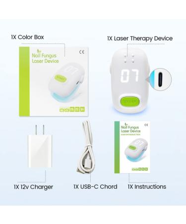 Toenail Fungus Laser Treatment Device - Effective Nail Fungal Cleaner for Onychomycosis on Fingernail & Toenail - Toe Fungus Nail Treatment - Buy Online on GoSupps.com