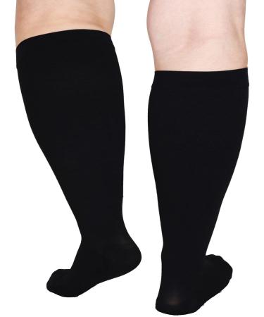 Plus size compression stockings compression stockings oversize for women men 20-30 mmHg medically support stockings calming comfy gradient support 7xl