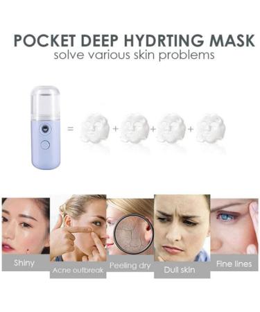 Face Mister 30ml Mini Water Mister for Face Mister Spray Bottle USB Rechargeable Handy Mist Sprayer for Moisturizing Hydrating Blue Water Mister for Face - Buy Online on GoSupps.com