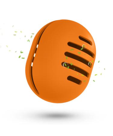Fauxomor MakeUp Sponge Holder Triple-Sided Breathable Ultra-Soft Silicone Beauty Blender Travel Case for All Mak-Up Sponge Orange 1 piece (1 Pack) B-orange (5-line)