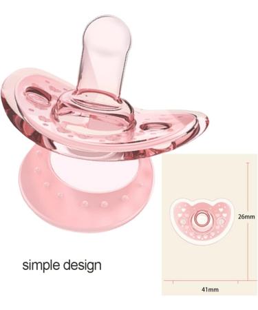 Sunaomni Mam Dummies - Baby Silicone Pacifier for Newborns & Toddlers | Multifunctional Breastfed Baby Supplies | Pink - Buy Online on GoSupps.com