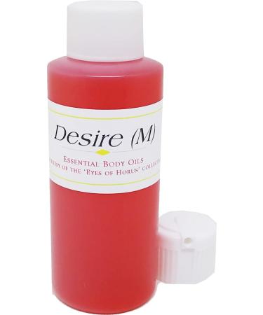 Desire - Type for Men Cologne Body Oil Fragrance Flip Cap - Red - 2 oz. - ID#23964 2 Fl Oz (Pack of 1)