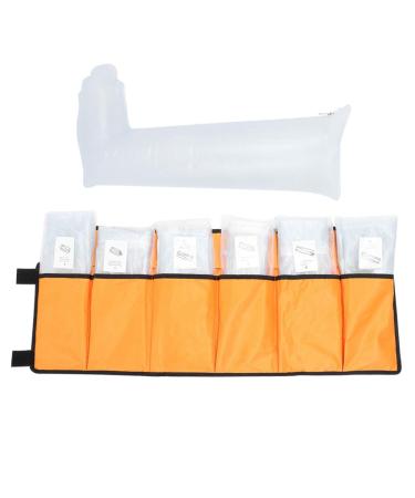 Leg Air Splint First Aid Air Splint Kits Inflatable Plastic Splint with Hand Wrist Elbow Arm Foot Ankle for Home Outdoor Emergency Use Set of 7