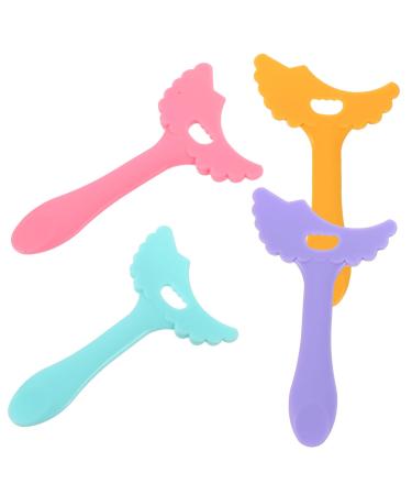 Healeved 4pcs Eyeliner Silicone Eye Make up Tools Eye Liner Stencils for Eyes Mascara Aid Tool Silicone Eye Makeup Applicator Women Cosmetics Tools Lipstick Wearing Aid Make up