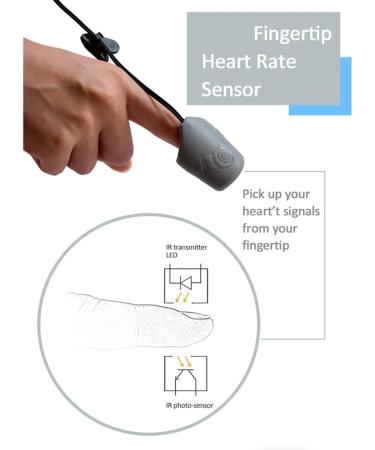 Sunree Cardio Fitness Silicone Finger Clip - Accurate Fingertip Heart Rate Sensor for Heart Rate Variability Monitoring | International Shipping Available - Buy Online on GoSupps.com