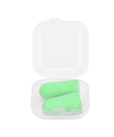 Earplugs Sponge Sound Insulation Improve Sleep Attention Hearing Protection Suitable for Home Bedroom. (Green)