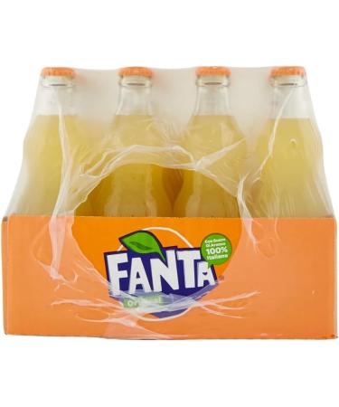 Italian Gourmet E.R. Fanta Aranciata Pack of 24 disposable 33cl glass bottles + 400g of sparkling drink with orange juice - Buy Online on GoSupps.com