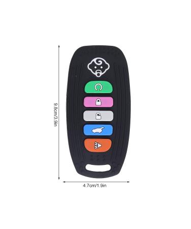 Remote Control Teether  Flexible Soft Relieve Pain Soothes Mood Teething Toy Silicone for Gum for Inf(Black) - Buy Online on GoSupps.com