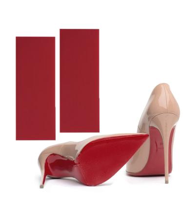 Shoe Sole Protectors for Christian Louboutin Heels  Red Silicone Non-Slip Self Adhesive Shoes Cover Bottoms  Shoe Bottom and Heel Anti Slip Grip Pads for Women  3.9x10.6in 2Pcs for 4 Soles