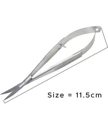 SANDBROS-Cuticle Scissors Extra Fine Curved Professional Precise Pointed Tip Grooming kit for Eyebrow Eyelash Trim Nail and Dry Skin - Buy Online on GoSupps.com