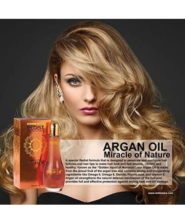  Redist Redist Moroccan Argan Oil Set of 3 x 100ml bottles of argan oil for hair care Leave-in treatment oil | Scalp oil | Argan oil for the face | Conditioner - Buy Online on GoSupps.com