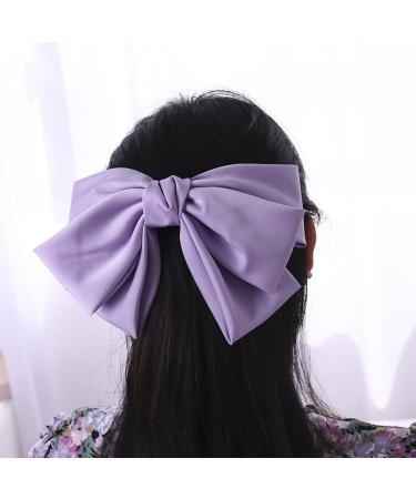 Wambere Women's Hair Clips with Bow Girls Hair Accessories Elegant Bow Hairpin Hair Clips Made of French Fabric for Women Hair Pins with Bow Hair Bow for Women Girls Black - Buy Online on GoSupps.com