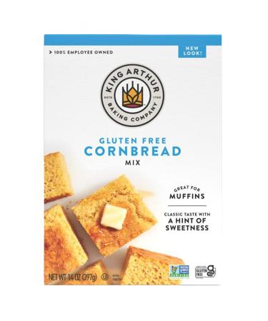 King Arthur Flour, Cornbread + Muffin Mix, Gluten Free, 14 Ounce 14 Ounce (Pack of 1)
