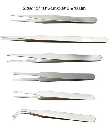 Dajidafu Eyelash Tweezers Stainless Steel High Precision Anti-static Curved Eyebrow Nipper Lash Supplies Eyewinker Extension Tools 10 - Buy Online on GoSupps.com