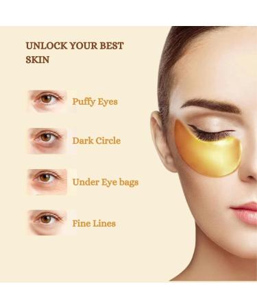 GENDA Under Eye Patches - Reduce Puffy Eyes Dark Circles & Wrinkles with Collagen & Hyaluronic Acid | 20 Pairs Skin Care Eye Masks - Buy Online on GoSupps.com