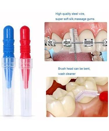 OFKPO Interdental Brush Kit - 50 Pieces Dental Care Tooth Cleaner (2.5 mm & 3.0 mm) - International Shipping Available - Buy Online on GoSupps.com