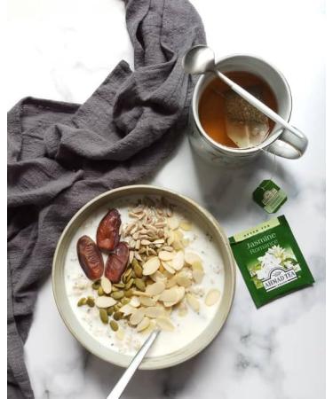 Ahmad Tea Jasmine Romance - Green Tea with Real Jasmine Flowers - 6 x 20 Individually Packaged Aroma Sealed Tea Bags - Buy Online on GoSupps.com