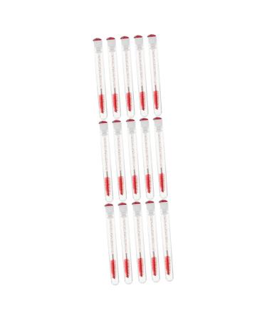 Beavorty 30 pcs Diamond mascara brush lash mascara eyeliner bottles Mascara Miss portable applicator 11.3x1.1cmx3pcs Orange Redx3pcs