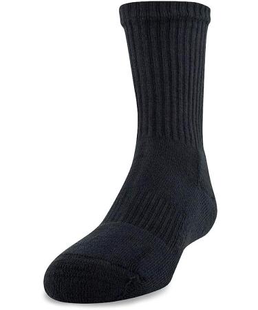 Under Armour Adult Cotton Crew Socks - 6 Black/Gray Pairs (Size Large) - Buy Online on GoSupps.com