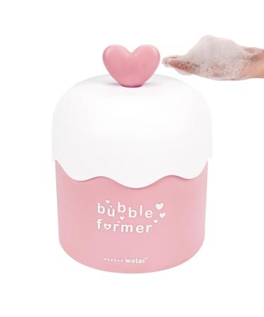 Face Cleanser Bubbler Foam Bubble Maker for Face Wash Bubble Foamer Device Gentle Deep Cleanser Foam Maker Face Foaming Maker Foam for Cleaning (1 Pink) 1 Pink