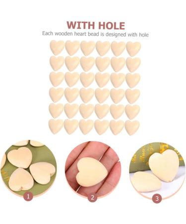 Shop Toyvian 200 STK Log Color Peach Cherz Handle Accessories for DIY Mini Wooden Hearts | Unfinished Valentine Pearls - Buy Online on GoSupps.com