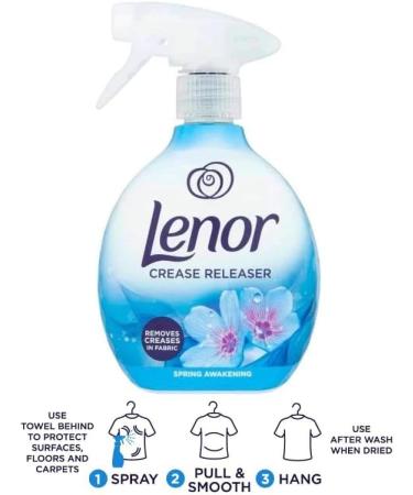 Lenor Crease Releaser Spray Removes Creases in Fabric 500ml Pack of 2 Fragrances: Spring Awakening & Exotic Bloom + Our Gift for You: Organza Small Bag - Buy Online on GoSupps.com