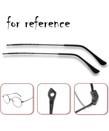 YGNJH Glasses Replacement Legs - Black Vintage Metal Eyeglass Temples | 1 Pair for Perfect Fit | International Shipping Available - Buy Online on GoSupps.com