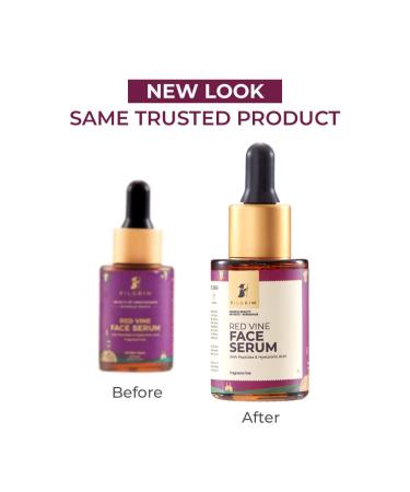 PILGRIM French Red Vine & Hyaluronic Serum - Anti-Aging Face Serum for All Skin Types | 30ml | Hydrating & Nourishing for Men & Women - Buy Online on GoSupps.com