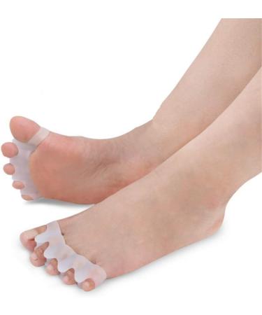 4 Silicone Toe Spreaders for Hallux Valgus & Hammer Toe Relief | Best Foot Pain Solutions - Buy Online on GoSupps.com