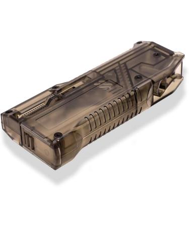 Lancer Tactical x Laylax Satellite Ambidextrous Swiveling Arm High Capacity Airsoft Speedloader - Smoked Color (Japanese Made) | Holds up to 140 BBS for Quick Reloads - Buy Online on GoSupps.com