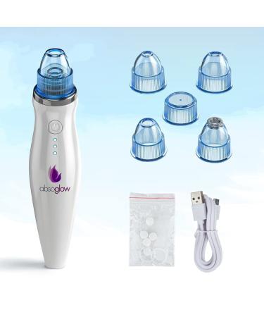 Fenitrany Sicy Blackhead Remover Vacuum Suction Pore Cleaner by Absoglow - Rechargeable Skin Peeling Machine | White - Buy Online on GoSupps.com