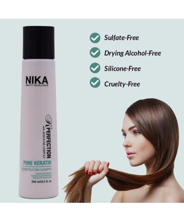 Buy NIKA Fairy Silk Pure Keratin Reconstructing Shampoo - 8.50 fl oz | International Shipping Available - Buy Online on GoSupps.com
