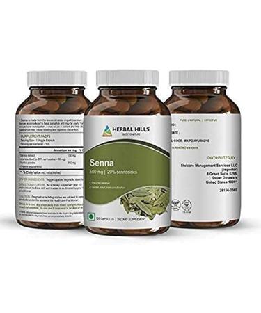 HERBAL HILLS Senna Capsules 120 & Aloe Vera Capsules 120 Count for Healthy Digestion and Detoxification Combo (Pack of 2) 240 Count - Buy Online on GoSupps.com