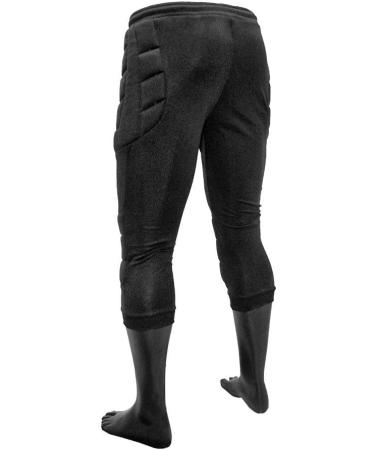 HO Soccer 3/4 Logo Goalkeeper Pants XL Black - Premium Goalkeeper Gear for International Shipping - Buy Online on GoSupps.com