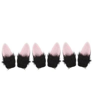 FRCOLOR 3 Pairs Bunny Ear Hair Clip Embellished Dress Smocked Dresses for Women Hair Barrettes for Girls New Year Animal Barrettes Bunny Ears Barrettes Rabbit Ear Headdress Rabbit Headwear